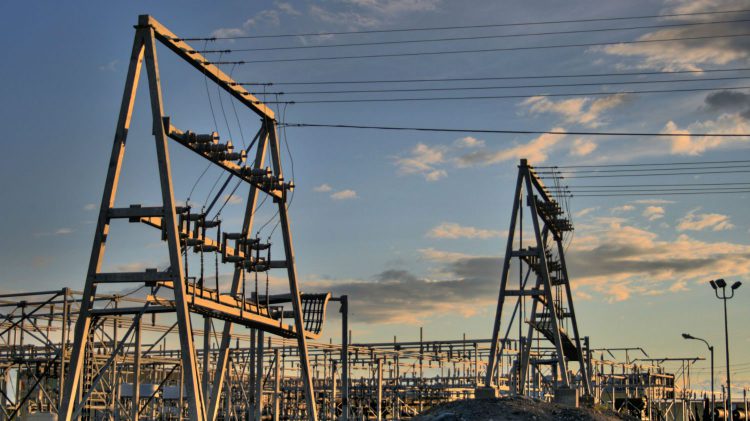 Northwest Territories Power Corporation (NTPC) substation near Yellowknife