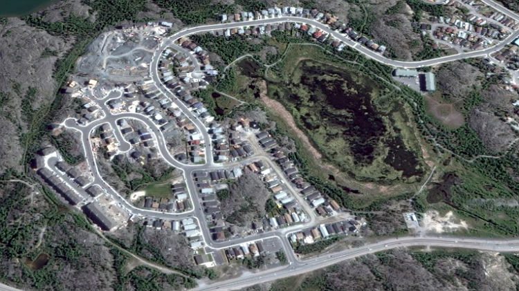 Niven Lake (aerial view)