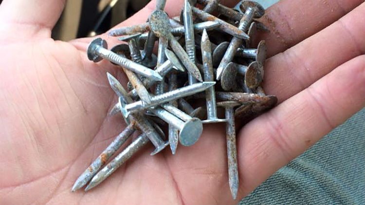 Nails found on Hay River road