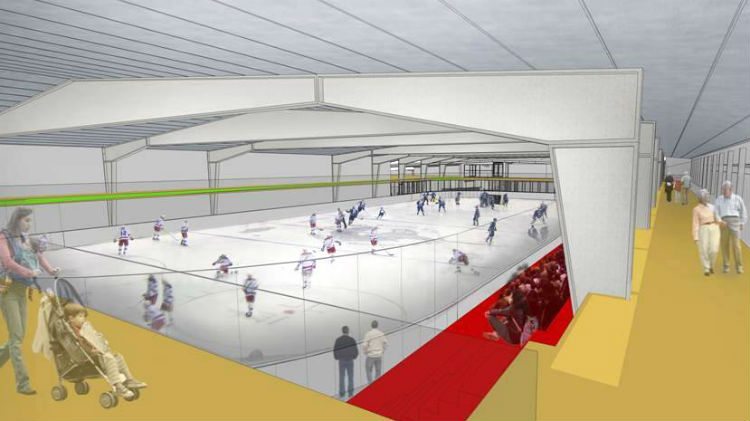 Mock-up of Hay River recreation centre
