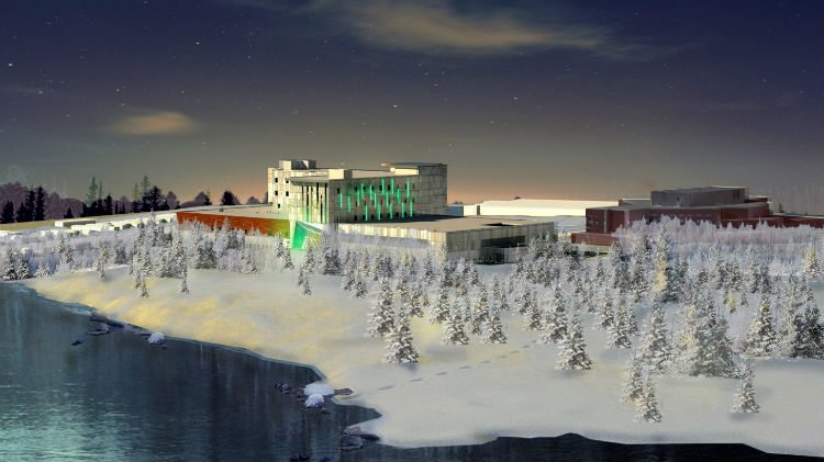 Rendering of design for new Yellowknife hospital