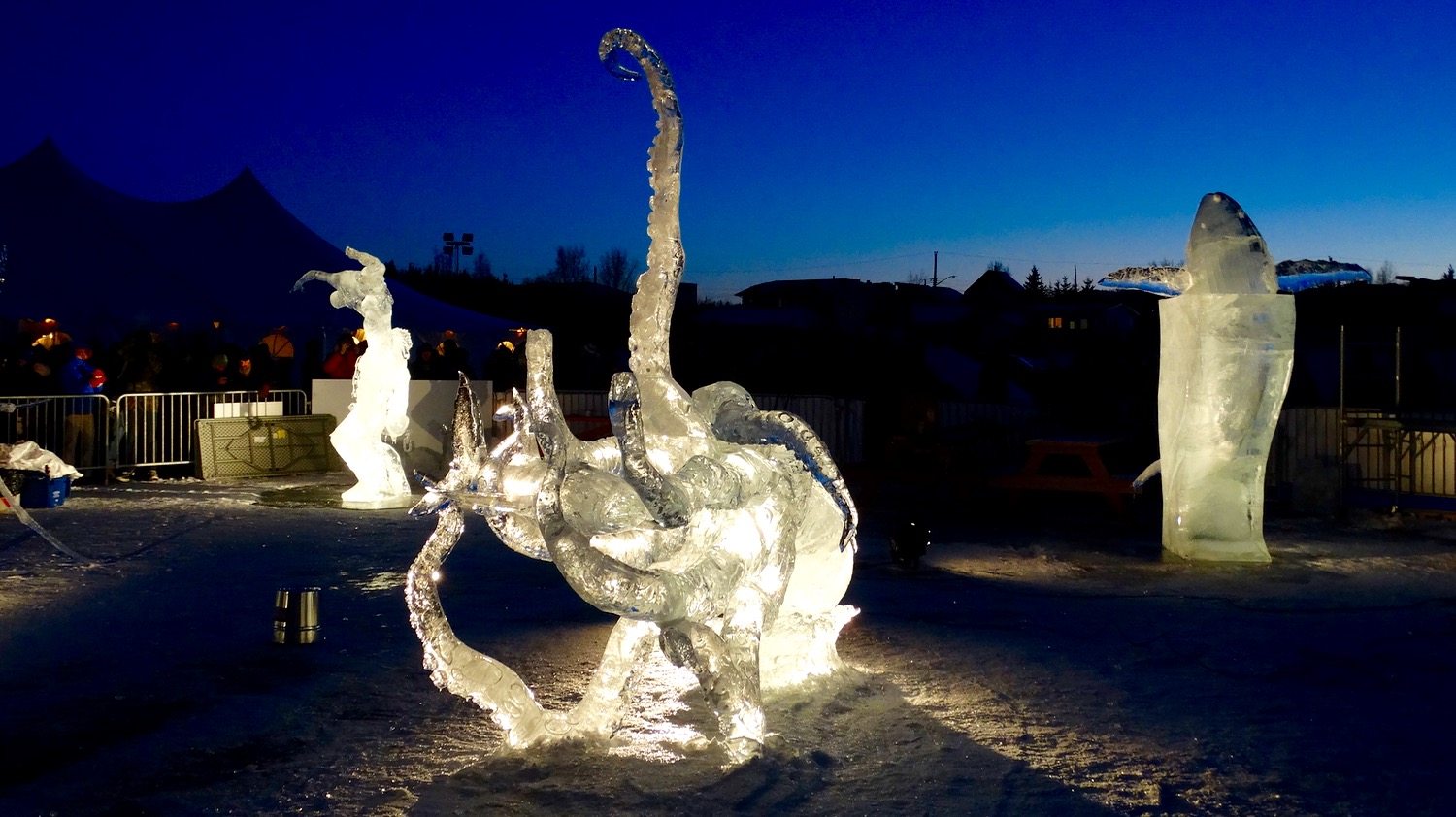Ice carvings at the 2015 De Beers Inspired Ice contest