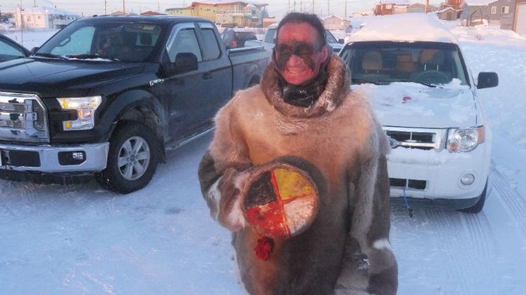 ‘Designed for this’: Caribou Legs runs across Great Slave Lake