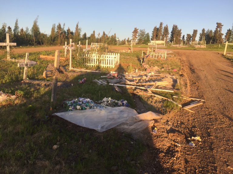 Inuvik cemetery vandalized; person of interest identified