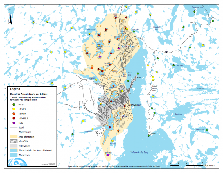 Update on arsenic concentrations in lakes around Yellowknife