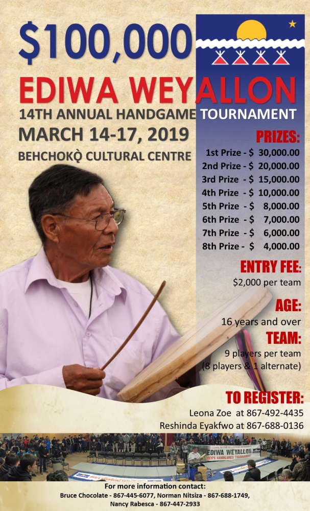 Annual handgame tournament returning to Behchoko