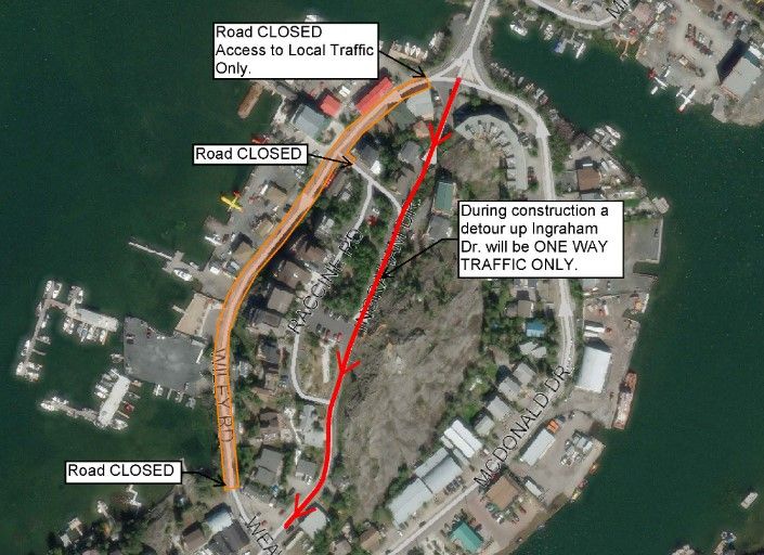 Construction leads to road closures in Old Town My True North Now