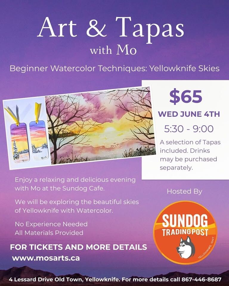 Art and Tapas with Mo at Sundog Cafe Art and Tapas with Mo at Sundog Cafe